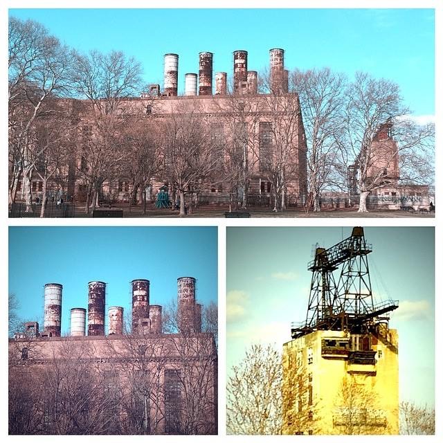 Former power station next to Penn Treaty Park.